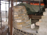 Doorsnede molenromp Polderse Molen te Maasdam